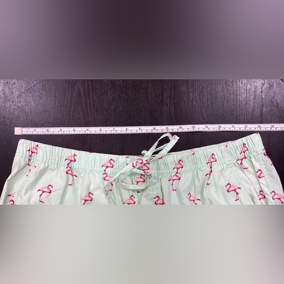 NWOT Massive Men’s Mint Green Elastic Drawstring Shorts Flamingo Design Size XL - Picture 6 of 11